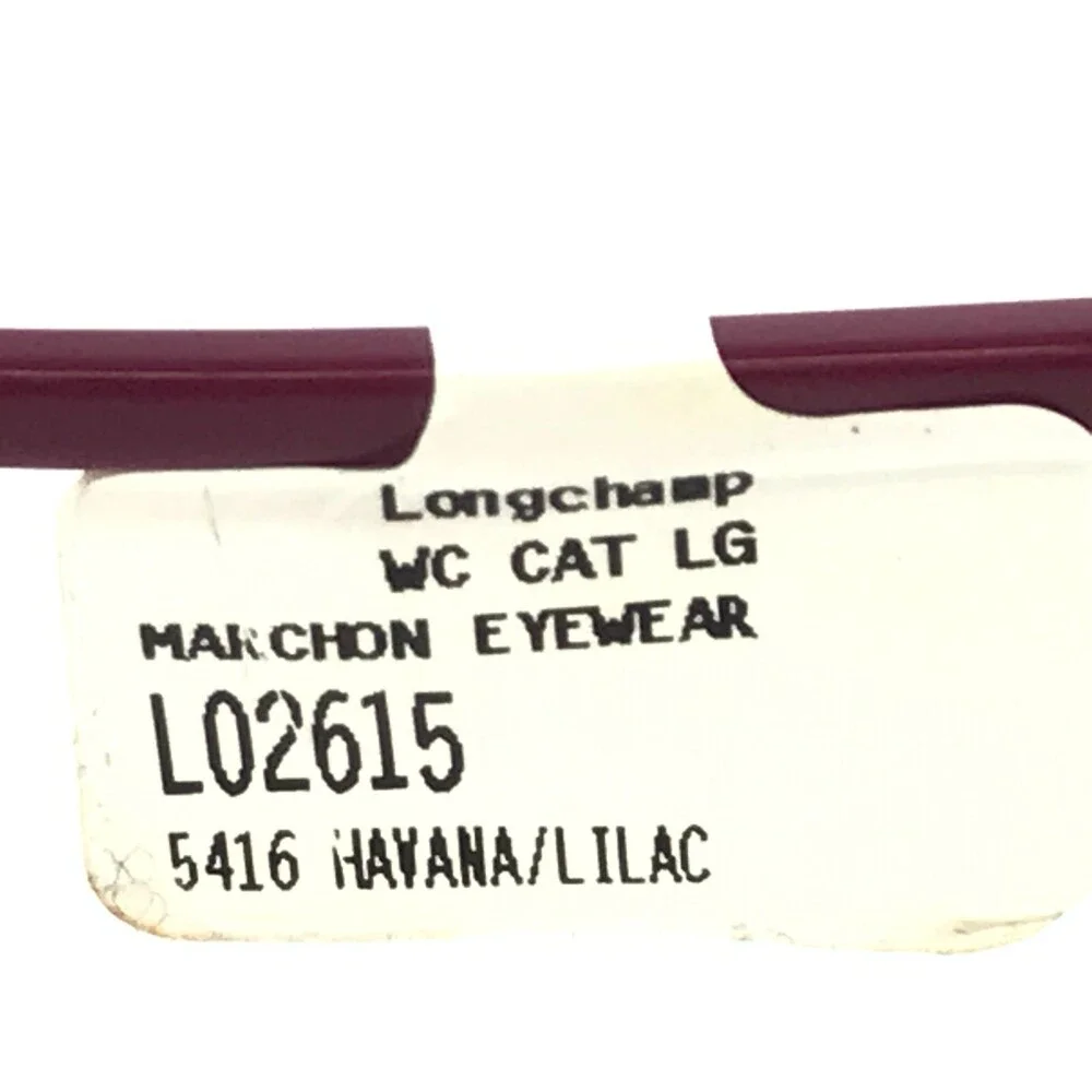 Longchamp Eyeglasses Frames LO2615 219 Purple Tortoise Cat Eye 54-16-135